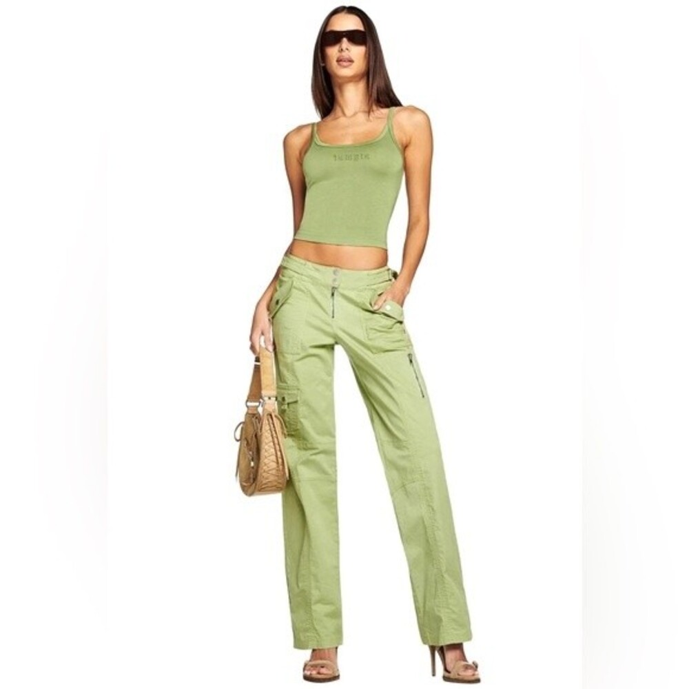 I. AM. GIA. Jetta Cargo Y2K 90s Pants in Matcha Green XS